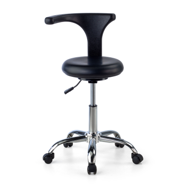 tabouret datelier et de laboratoire noir clinicpro plastique sans accoudoirs 6