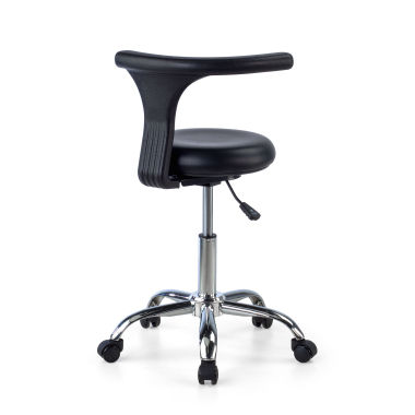 tabouret datelier et de laboratoire noir clinicpro plastique sans accoudoirs 7