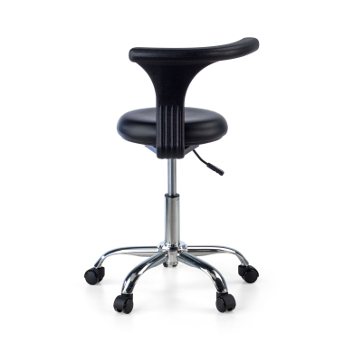tabouret datelier et de laboratoire noir clinicpro plastique sans accoudoirs 8