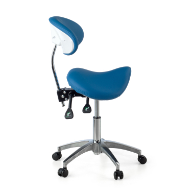 tabouret datelier et de laboratoire bleu ergo clinic plastique sans accoudoirs 3