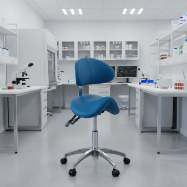 tabouret datelier et de laboratoire bleu ergo clinic plastique sans accoudoirs 2