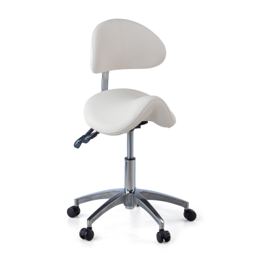 tabouret datelier et de laboratoire blanc ergo clinic plastique sans accoudoirs 1