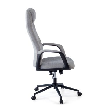 fauteuil de bureau gris denmark tissu accoudoirs rembourres appui tete 7