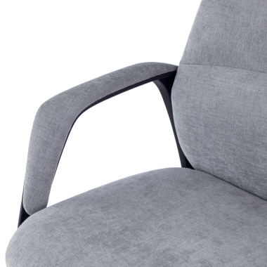 fauteuil de bureau gris denmark tissu accoudoirs rembourres appui tete 6