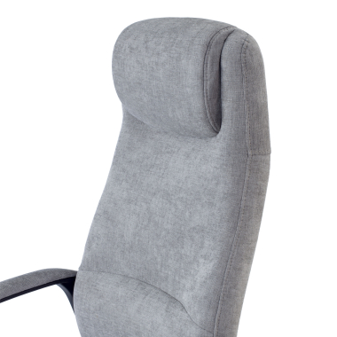 fauteuil de bureau gris denmark tissu accoudoirs rembourres appui tete 5