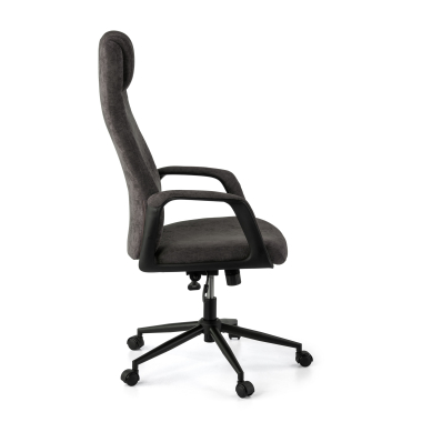 fauteuil de bureau anthracite denmark tissu accoudoirs rembourres appui tete 7