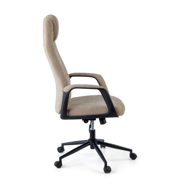 fauteuil de bureau beige denmark tissu accoudoirs rembourres appui tete 7