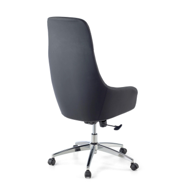 fauteuil de bureau noir luxus simil cuir accoudoirs rembourres 10