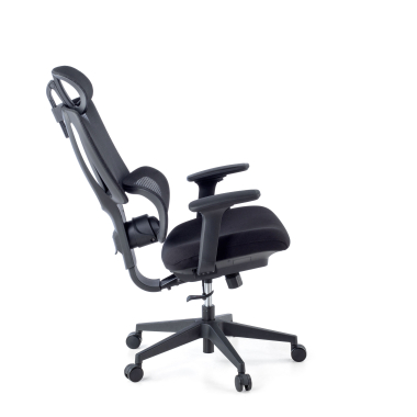 chaise ergonomique noir essenza maille accoudoirs reglables 3d double soutien lombaire appui tete 9
