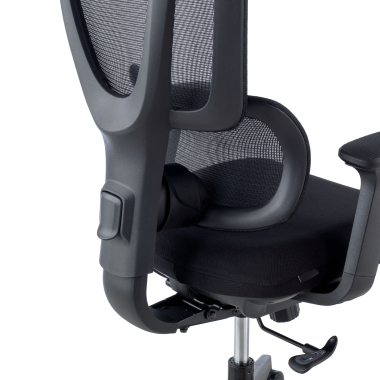 chaise ergonomique noir essenza maille accoudoirs reglables 3d double soutien lombaire appui tete 7