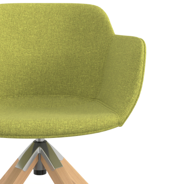 chaise de conference vert chaise pivotante tissu accoudoirs rembourres 5