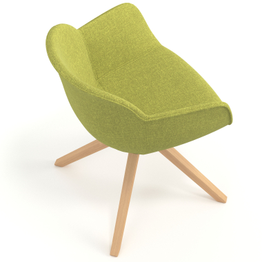 chaise de conference vert chaise pivotante tissu accoudoirs rembourres 7