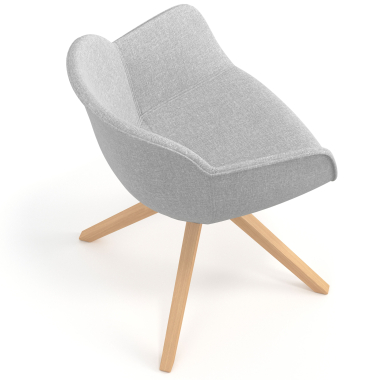 chaise de conference gris chaise pivotante tissu accoudoirs rembourres 7