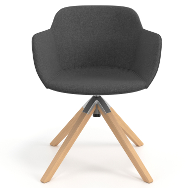 chaise de conference anthracite chaise pivotante tissu accoudoirs rembourres 4