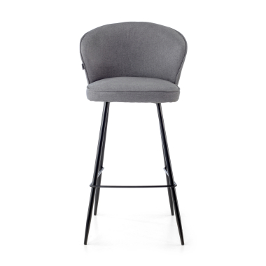 tabouret de bureau anthracite martina tissu accoudoirs rembourres 4