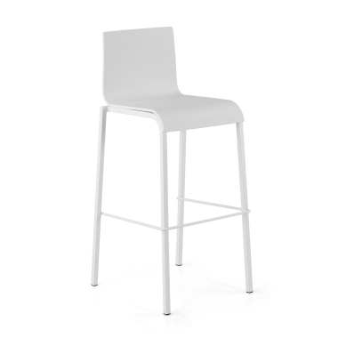tabouret de bureau blanc alea plastique sans accoudoirs 1