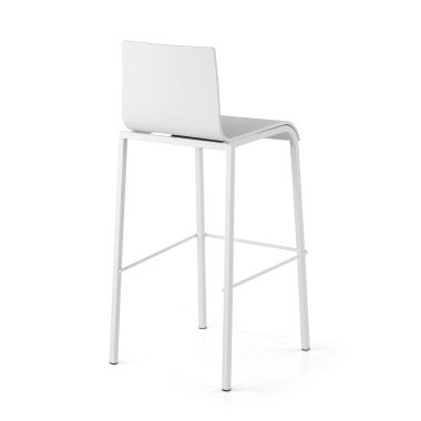 tabouret de bureau blanc alea plastique sans accoudoirs 9
