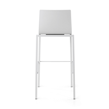 tabouret de bureau blanc alea plastique sans accoudoirs 6