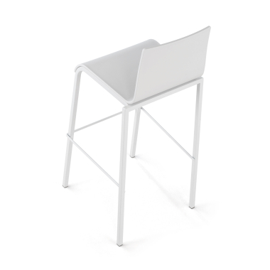 tabouret de bureau blanc alea plastique sans accoudoirs 7