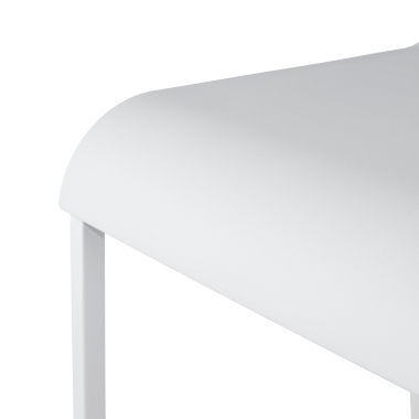 tabouret de bureau blanc alea plastique sans accoudoirs 8