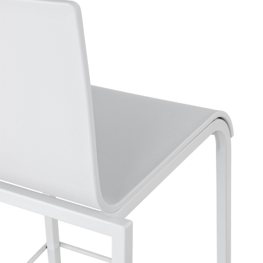 tabouret de bureau blanc alea plastique sans accoudoirs 5