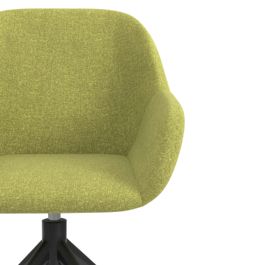 chaise de reunion noir vert pivotante tissu accoudoirs rembourres 5