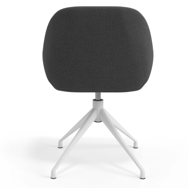 chaise de reunion blanc anthracite pivotante tissu accoudoirs rembourres 6