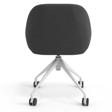 chaise de reunion blanc anthracite giratoire avec roulettes tissu accoudoirs rembourres 6