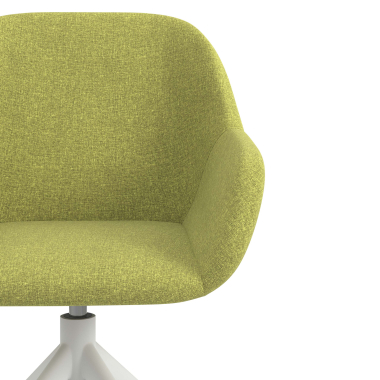 chaise de reunion blanc vert pivotante tissu accoudoirs rembourres 5