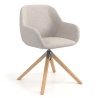 Chaise de conférence Greta, 4 pieds, accoudoirs rembourrés