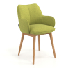 Chaise Scandinave Nora, Pieds en bois, Certifiée