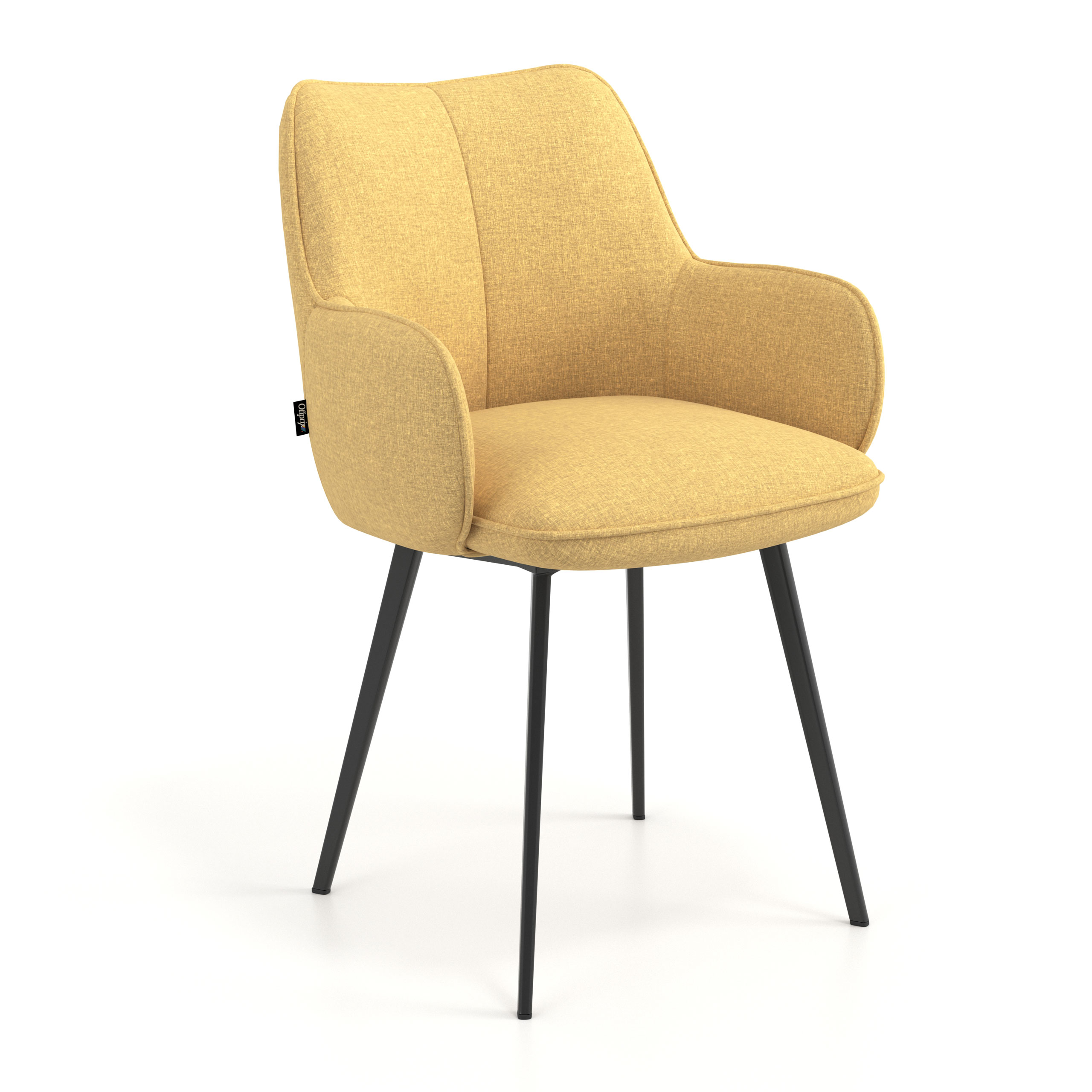 Chaise de conférence Nora, 4 pieds, accoudoirs rembourrés