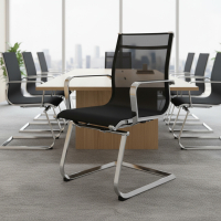 Fauteuil de Conférence Brenton, dossier en filet, cantilever