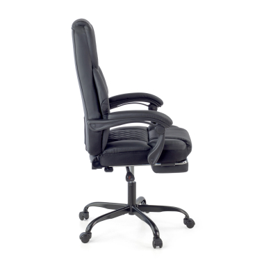 chaise gaming noir morgan simil cuir accoudoirs mobiles coussin appuie tete appui tete repose pieds extensible 4