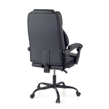chaise gaming noir morgan simil cuir accoudoirs mobiles coussin appuie tete appui tete repose pieds extensible 8