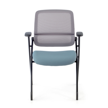 chaise de conference bleu chaise maille accoudoirs mobiles 6