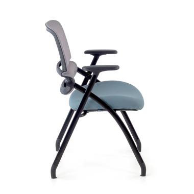chaise de conference bleu chaise maille accoudoirs mobiles 7