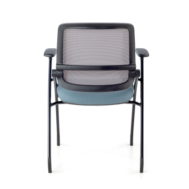 chaise de conference bleu chaise maille accoudoirs mobiles 9