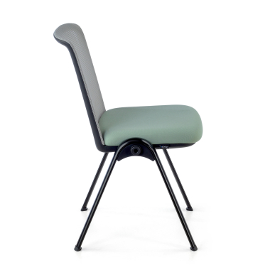chaise de conference vert dora maille sans accoudoirs 7