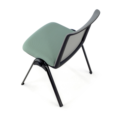 chaise de conference vert dora maille sans accoudoirs 9
