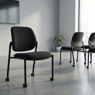 Chaise de formation Viterbo à roulettes, assise large