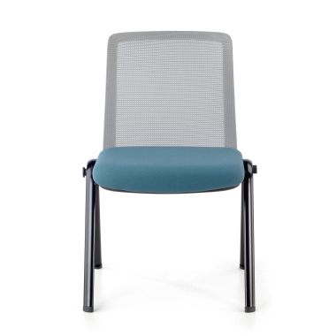 chaise de conference bleu dora maille sans accoudoirs 6