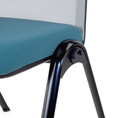chaise de conference bleu dora maille sans accoudoirs 11