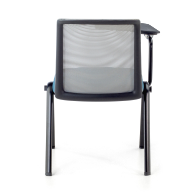 chaise avec tablette bleu support de bureau maille sans accoudoirs 9