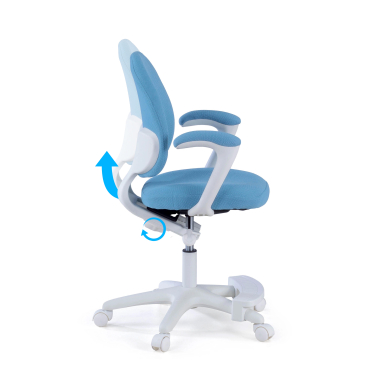 chaise de bureau enfant bleu mickey tissu accoudoirs fixes 3