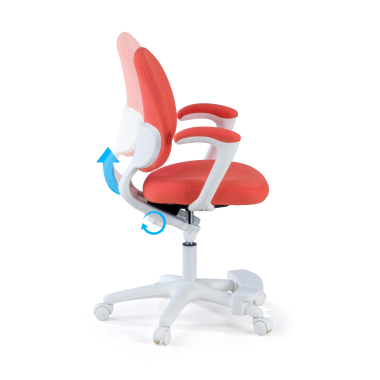 chaise de bureau enfant rose mickey tissu accoudoirs fixes 3