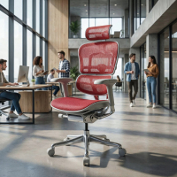 Chaise de direction ergonomique Ergohuman Elite, Structure blanche