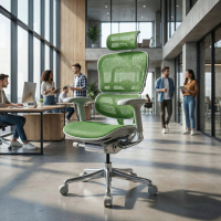 Chaise de direction ergonomique Ergohuman Elite, Structure blanche