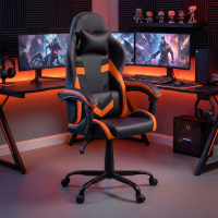 Chaise gamer Mist avec accoudoirs rabattables, coussins cervical et lombaire