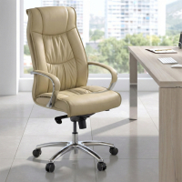 Fauteuil de Direction Atlanta, cuir véritable
